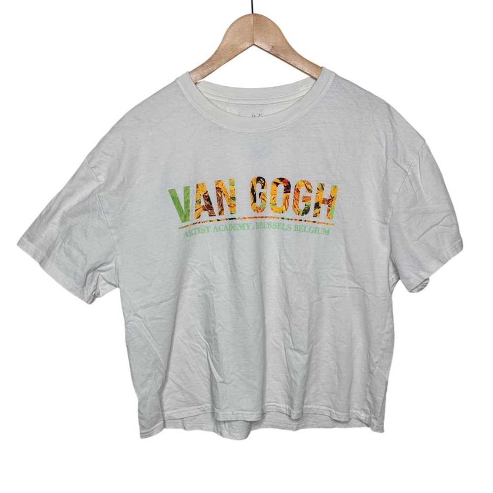 IML Isaac Morris Van Gogh Sunflowers Oversized Graphic Tee Size XL Womens
